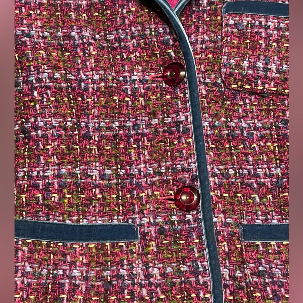 Jones New York Country - Women’s Colorful Tweed Blazer Sz. PS - Picture 4 of 7
